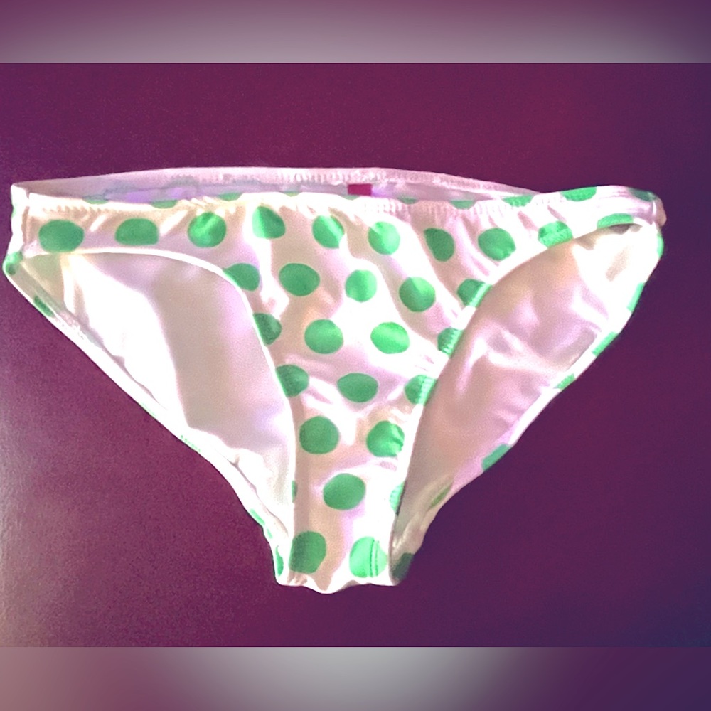 Women’s OP green, polka dot bikini bottom. Perfect condition.